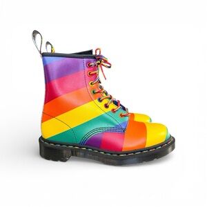Dr. Martens 1460 Pride Striped Combat Boots